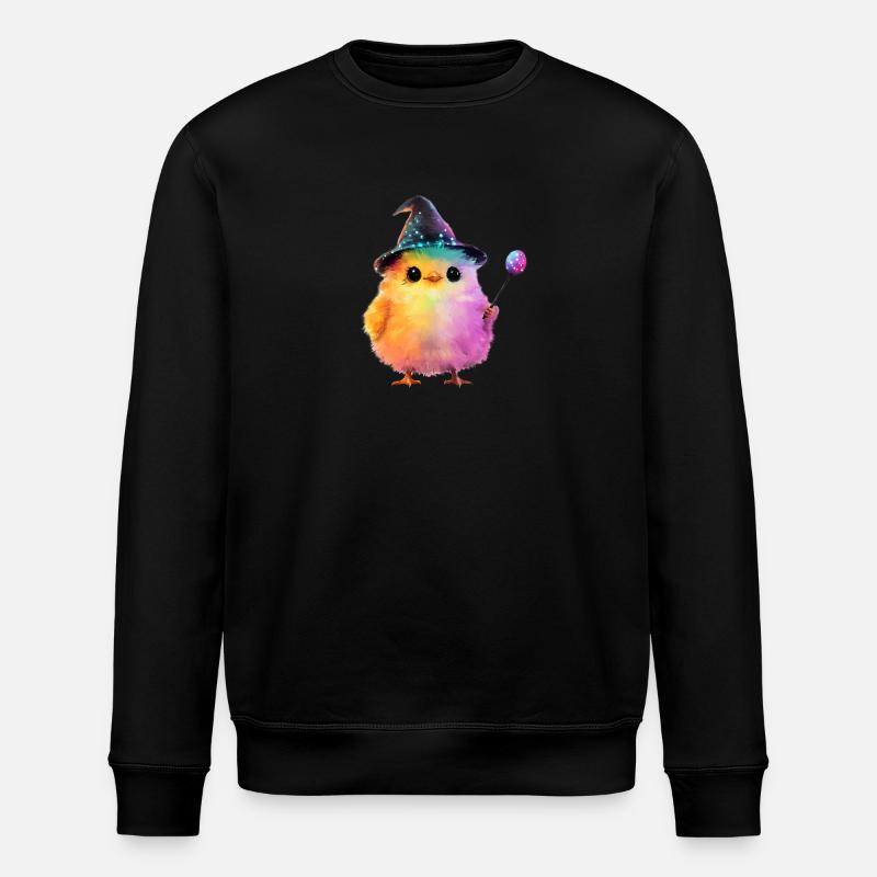 poussin magique - Sweat bio ROLLER Stanley/Stella Unisexe - noir