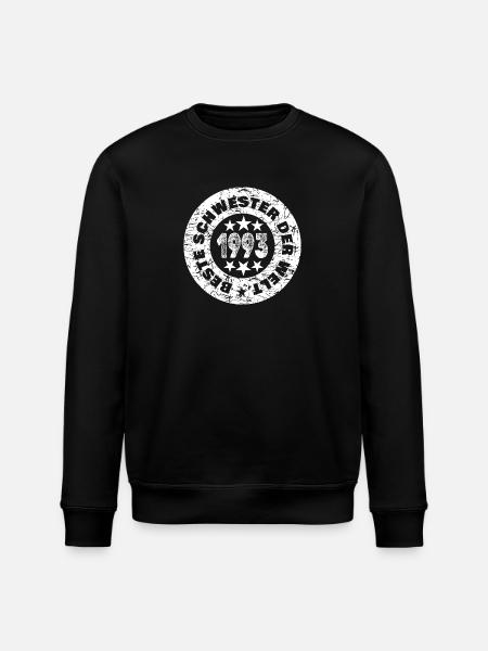 Year 1993 - Stanley/Stella ROLLER Unisex Organic Sweatshirt - black