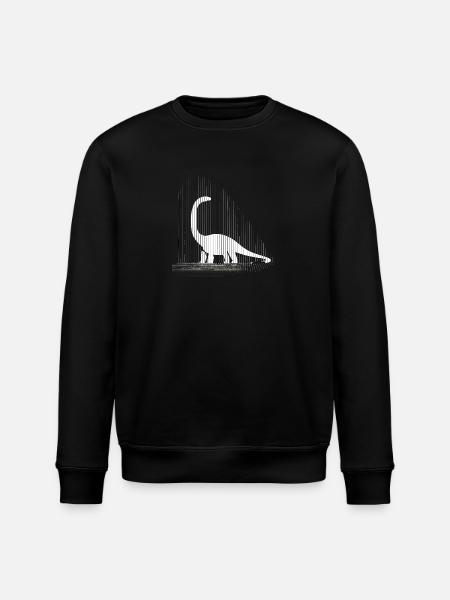 Dinosaurs dinosaurs dinosaurs brachiosaurs - Stanley/Stella ROLLER Unisex Organic Sweatshirt - black