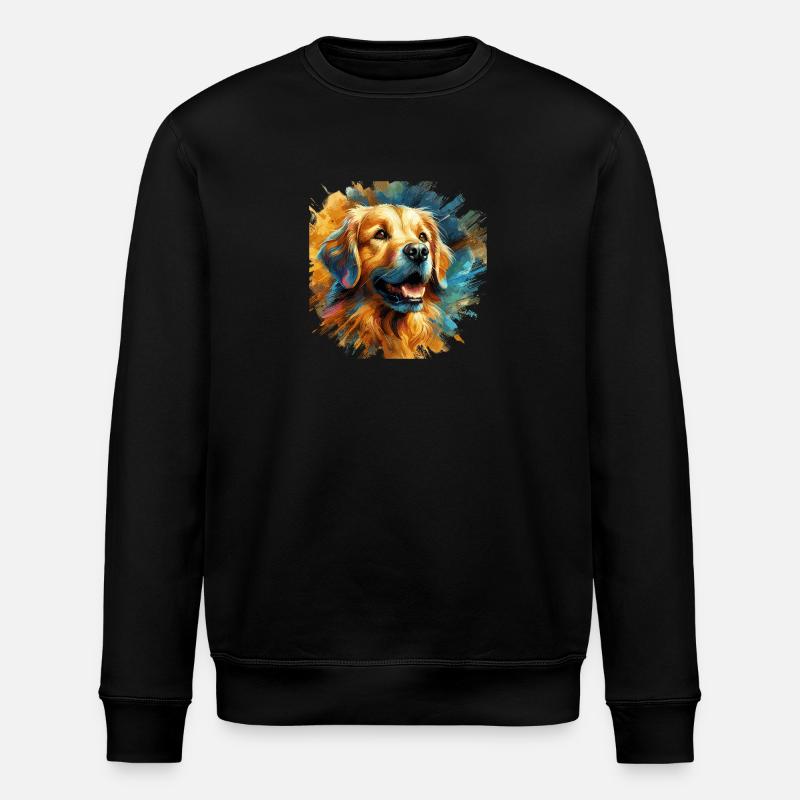Golden Retriever - Stanley/Stella ROLLER Unisex Organic Sweatshirt - black