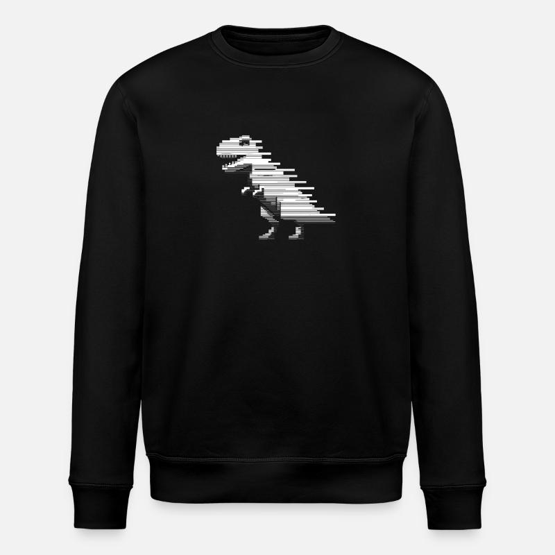 Dinosaurier Dinosaurier Dinosaurier T-Rex - Stanley/Stella Unisex Bio-Sweatshirt ROLLER - Schwarz