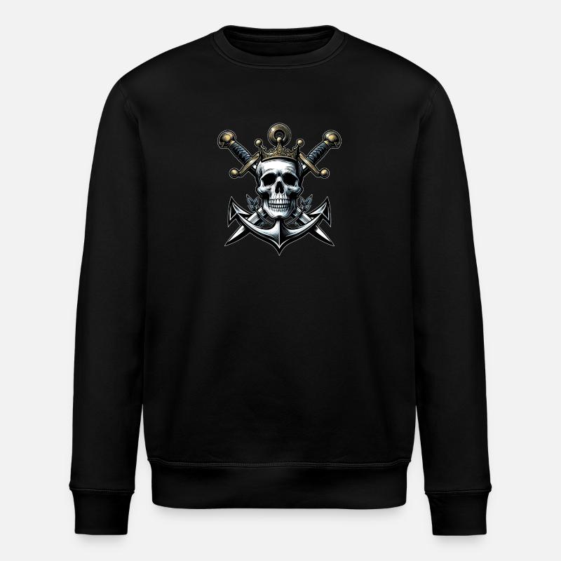 Pirate King - Stanley/Stella ROLLER Unisex Organic Sweatshirt - black