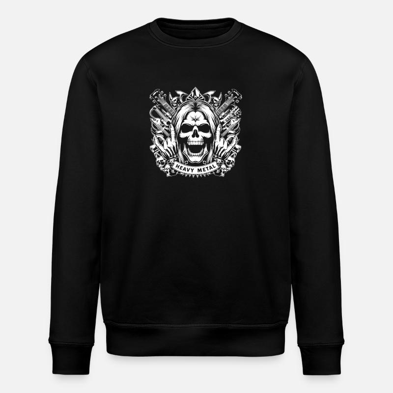 Heavy metal - Stanley/Stella ROLLER Unisex Organic Sweatshirt - black
