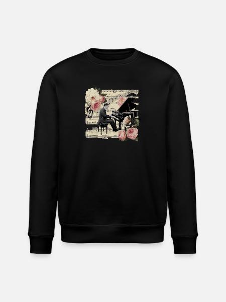 Melodic Symphony Tee - Stanley/Stella ROLLER Unisex Organic Sweatshirt - black