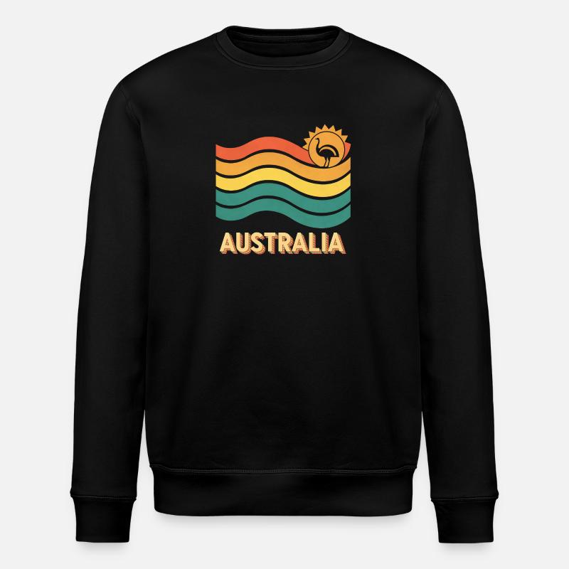 Australie - Sweat bio ROLLER Stanley/Stella Unisexe - noir