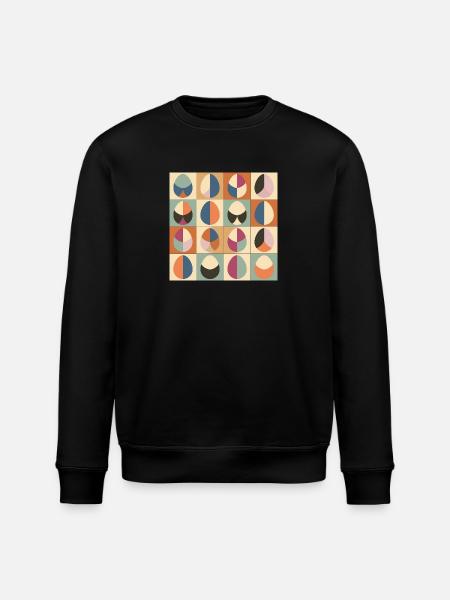 Easter Eggs Design No.01 - Stanley/Stella ROLLER Unisex Organic Sweatshirt - black