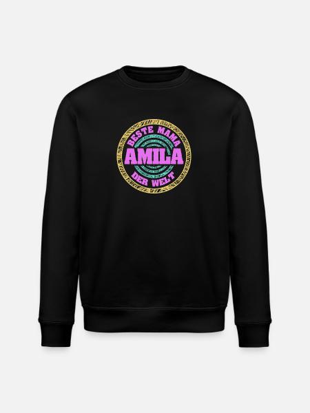 Mutter Amila - Stanley/Stella Unisex Bio-Sweatshirt ROLLER - Schwarz