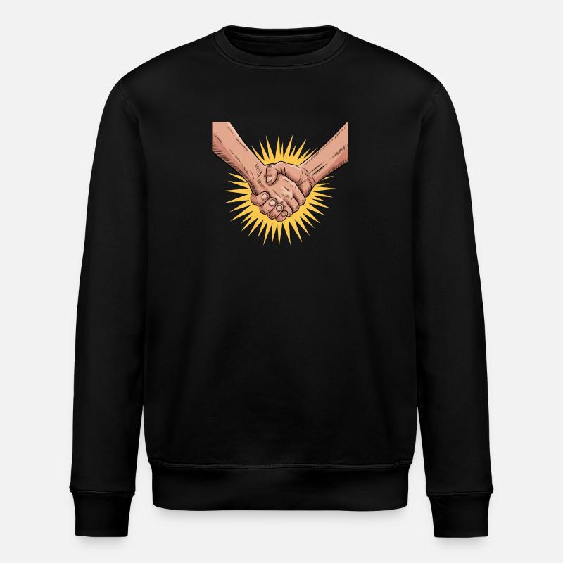 Solidarität - Stanley/Stella Unisex Bio-Sweatshirt ROLLER - Schwarz