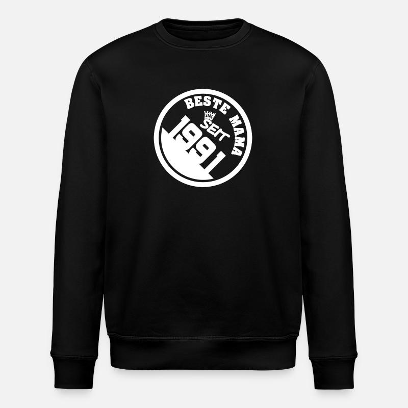 Mama 1991 - Stanley/Stella ROLLER Unisex Organic Sweatshirt - black