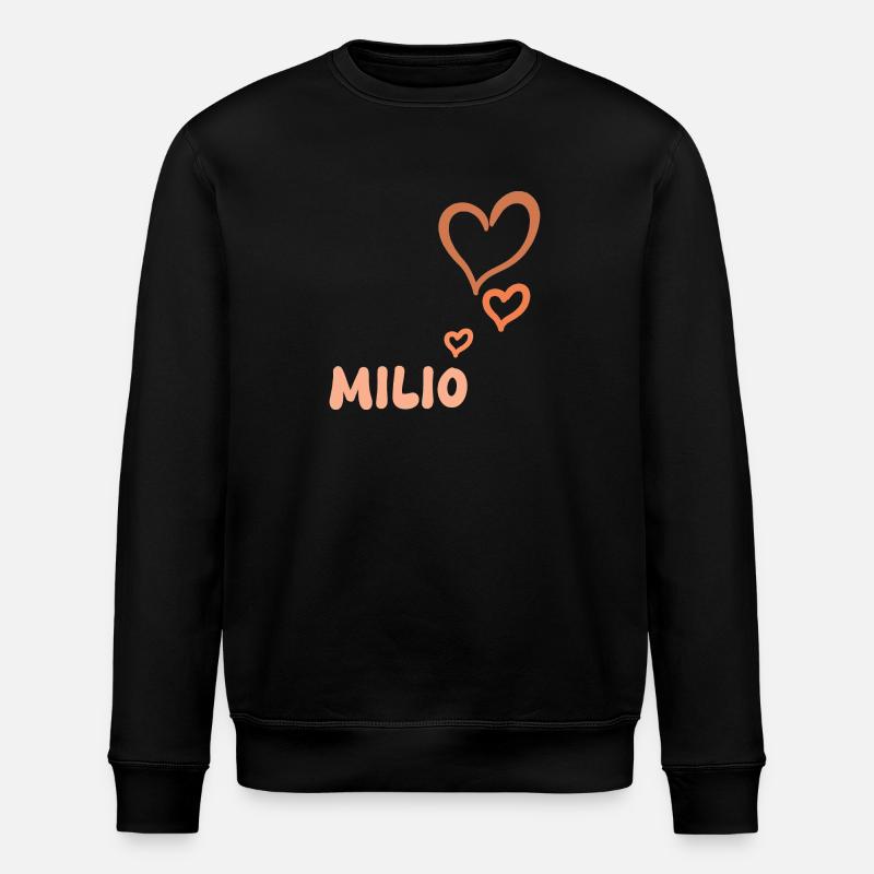 Milio as a given name - Stanley/Stella ROLLER Unisex Organic Sweatshirt - black