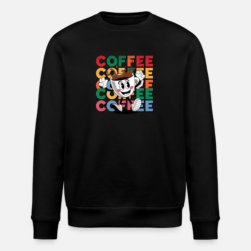 Coffee - For Coffee Lovers - Stanley/Stella ROLLER Unisex Organic Sweatshirt - black