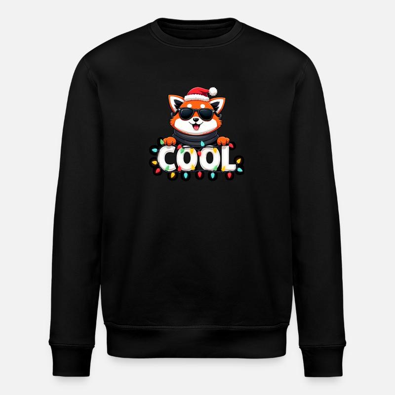 Panda roux cool - Sweat bio ROLLER Stanley/Stella Unisexe - noir