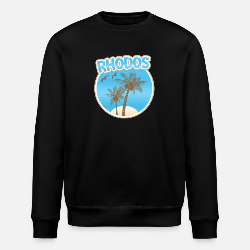 Holidays in Rhodes - Stanley/Stella ROLLER Unisex Organic Sweatshirt - black