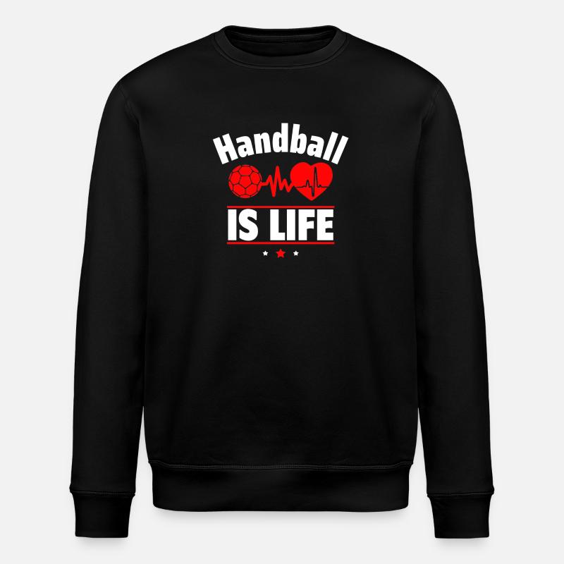 Le handball, c’est la vie - Sweat bio ROLLER Stanley/Stella Unisexe - noir