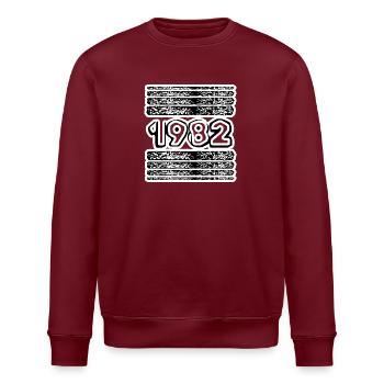 1982 - Sweat bio ROLLER Stanley/Stella Unisexe - bordeaux - Devant - Nik (191cm)