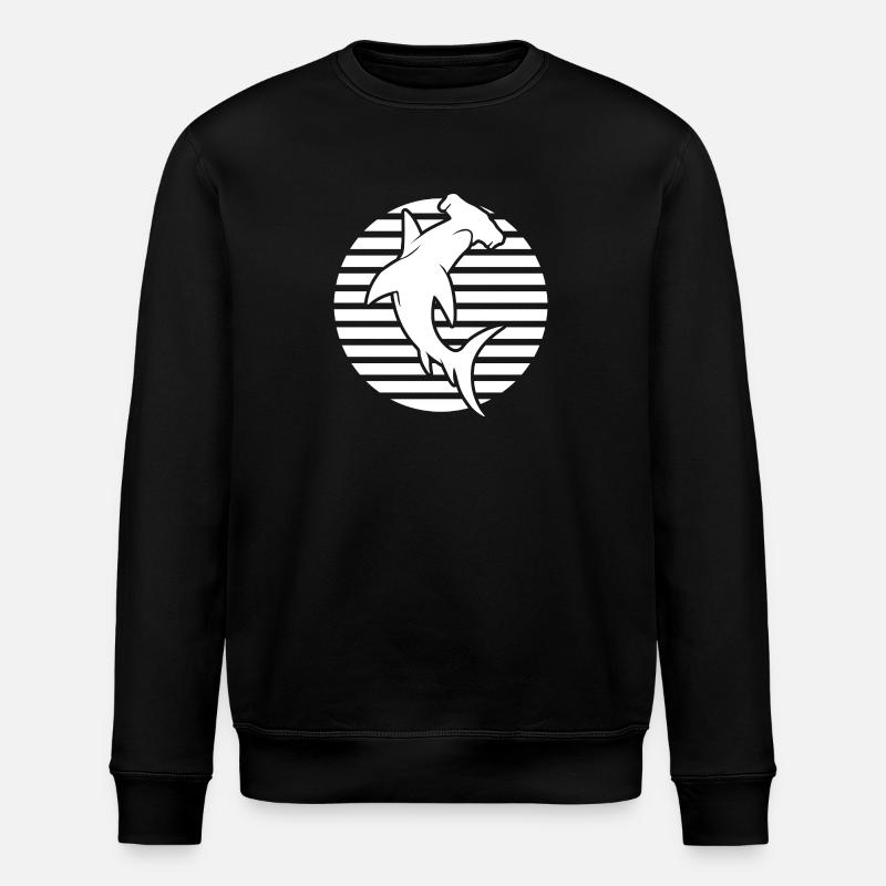 Hammerhead Shark, Diving - Stanley/Stella ROLLER Unisex Organic Sweatshirt - black