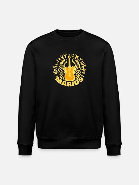 Guitar Marius - Stanley/Stella ROLLER Unisex Organic Sweatshirt - black
