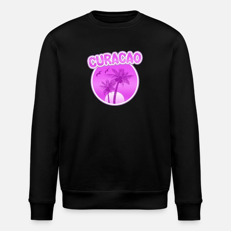 Gift for Curacao - Stanley/Stella ROLLER Unisex Organic Sweatshirt - black