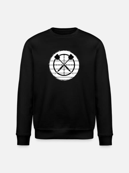 Dart Dart Legend Dart-fan - Stanley/Stella ROLLER Unisex Organic Sweatshirt - black