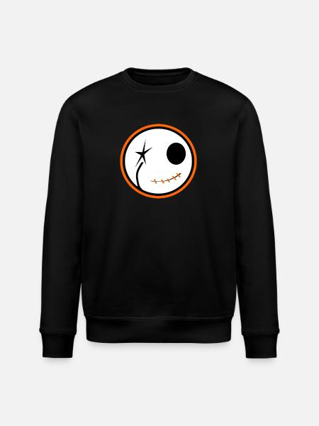 Halloween Skull - Stanley/Stella ROLLER Unisex Organic Sweatshirt - black