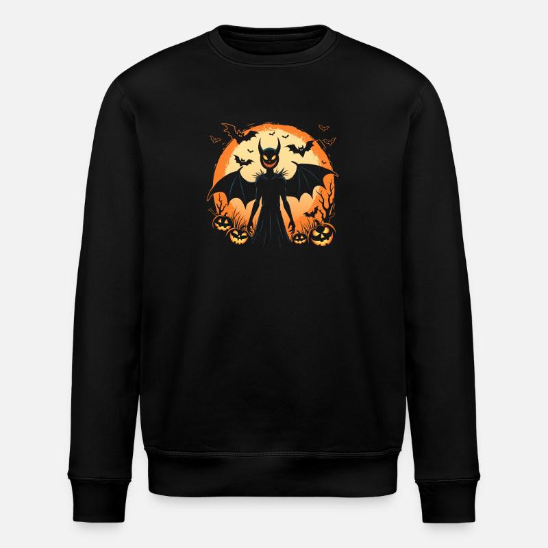 Happy Halloween Witch Costume - Creepy - Stanley/Stella ROLLER Unisex Organic Sweatshirt - black