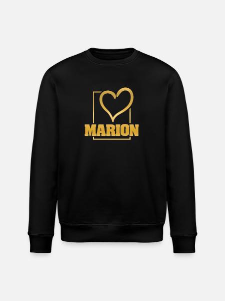 Herz Marion - Stanley/Stella Unisex Bio-Sweatshirt ROLLER - Schwarz