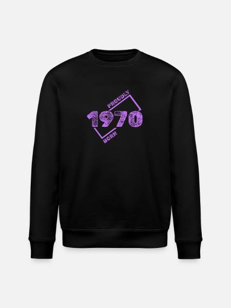 1970 1970 - Stanley/Stella ROLLER Unisex Organic Sweatshirt - black