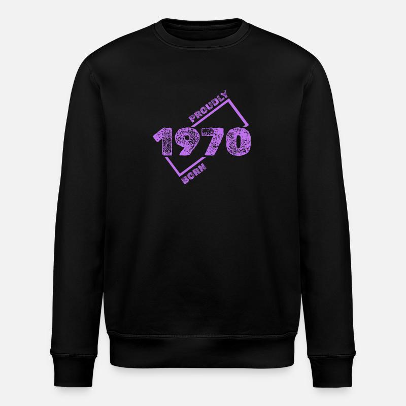 1970 1970 - Stanley/Stella ROLLER Unisex Organic Sweatshirt - black