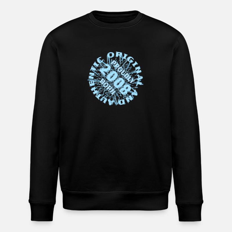 Jahr 2008 - Stanley/Stella Unisex Bio-Sweatshirt ROLLER - Schwarz