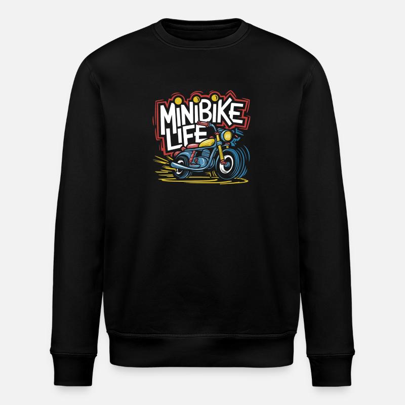 Leidenschaft für Minibikes - Stanley/Stella Unisex Bio-Sweatshirt ROLLER - Schwarz