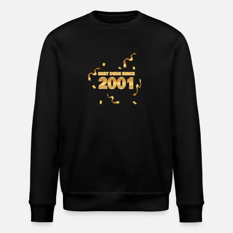 Year 2001 - Stanley/Stella ROLLER Unisex Organic Sweatshirt - black