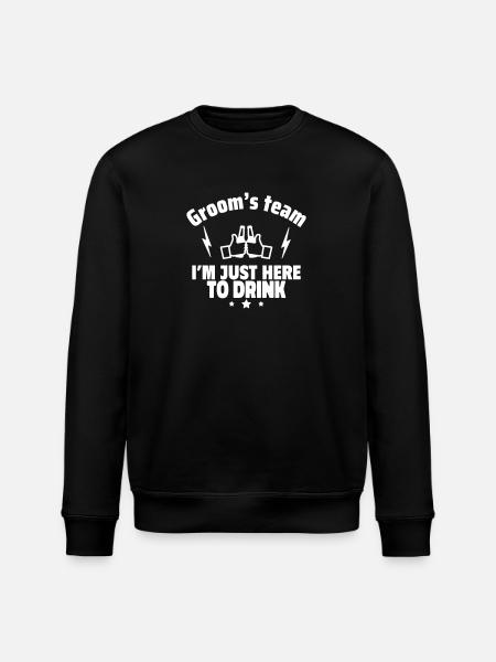 Groom team, bachelor party - Stanley/Stella ROLLER Unisex Organic Sweatshirt - black