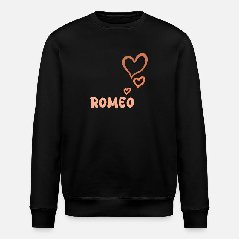 Prénom Roméo - Sweat bio ROLLER Stanley/Stella Unisexe - noir