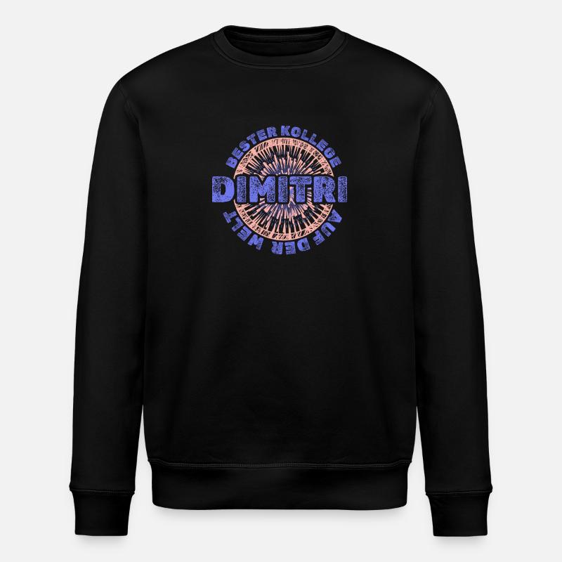 First name Dimitri - Stanley/Stella ROLLER Unisex Organic Sweatshirt - black