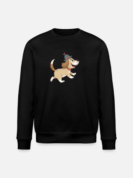Chien mignon - Sweat bio ROLLER Stanley/Stella Unisexe - noir
