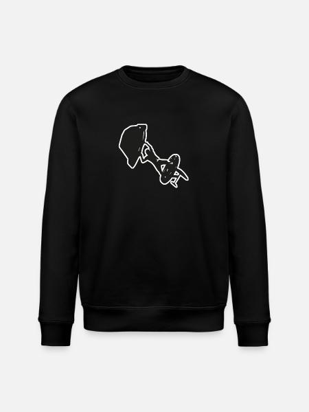 Wingfoiling - Stanley/Stella ROLLER Unisex Organic Sweatshirt - black