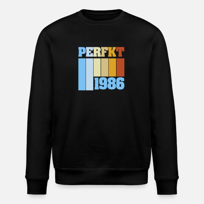 1986 1986 - Stanley/Stella Unisex Bio-Sweatshirt ROLLER - Schwarz