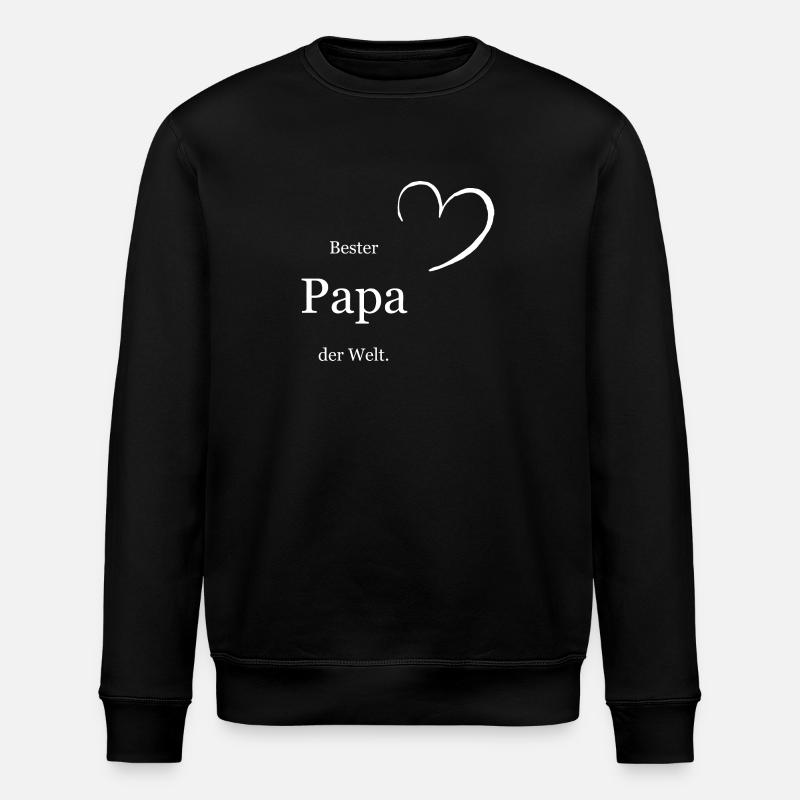 Meilleur papa du monde - Sweat bio ROLLER Stanley/Stella Unisexe - noir