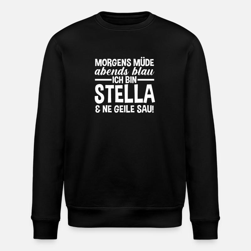First name Stella - Stanley/Stella ROLLER Unisex Organic Sweatshirt - black