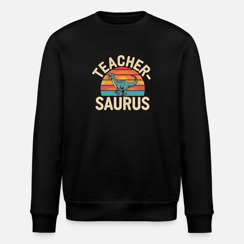 Teacher-saurus 16 - Stanley/Stella Unisex Bio-Sweatshirt ROLLER - Schwarz