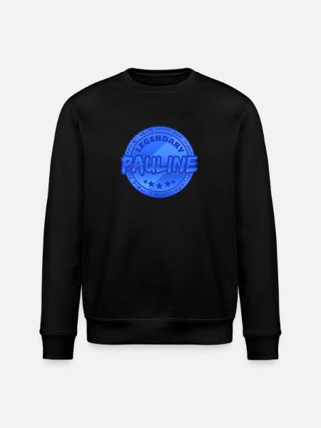 Gift for Pauline - Stanley/Stella ROLLER Unisex Organic Sweatshirt - black
