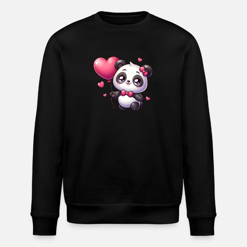 panda kawaii - Sweat bio ROLLER Stanley/Stella Unisexe - noir