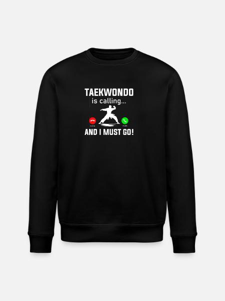 Taekwondo Is Calling - Stanley/Stella ROLLER Unisex Organic Sweatshirt - black