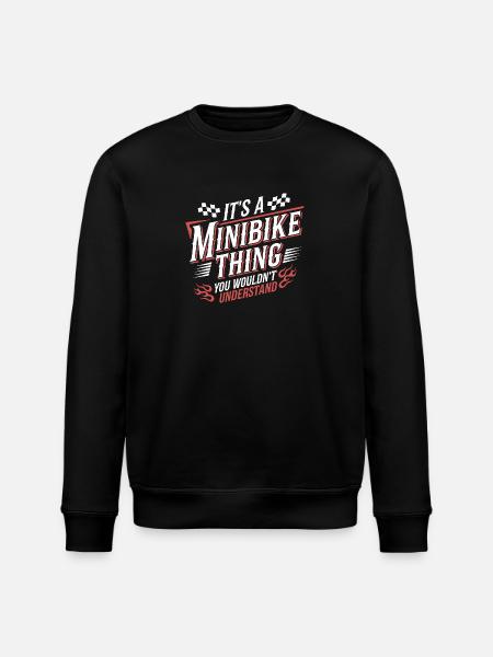 Cool and fun minibike design - Stanley/Stella ROLLER Unisex Organic Sweatshirt - black