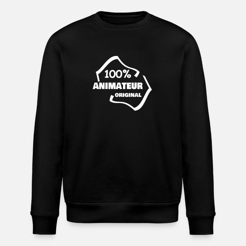 Geschenk für Animateur - Stanley/Stella Unisex Bio-Sweatshirt ROLLER - Schwarz