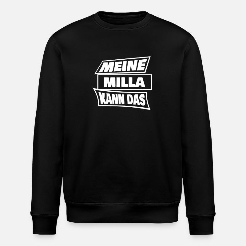 Geschenk für Milla - Stanley/Stella Unisex Bio-Sweatshirt ROLLER - Schwarz