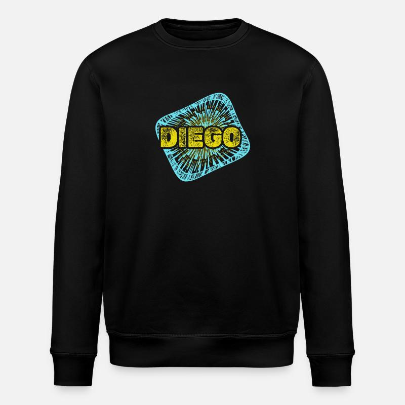 Diego as leisure time - Stanley/Stella ROLLER Unisex Organic Sweatshirt - black