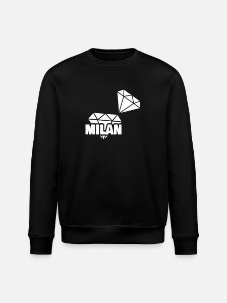 Milan as precious - Stanley/Stella ROLLER Unisex Organic Sweatshirt - black