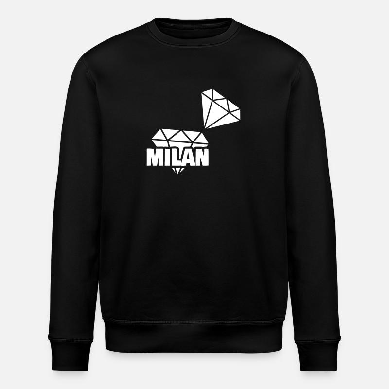 Milan as precious - Stanley/Stella ROLLER Unisex Organic Sweatshirt - black