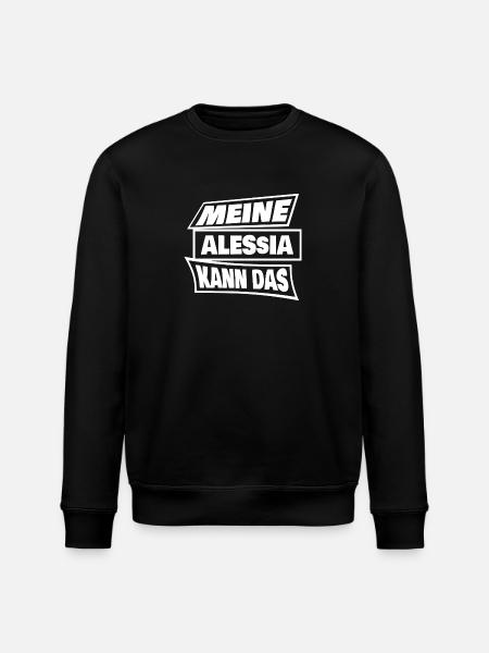 Gift for Alessia - Stanley/Stella ROLLER Unisex Organic Sweatshirt - black